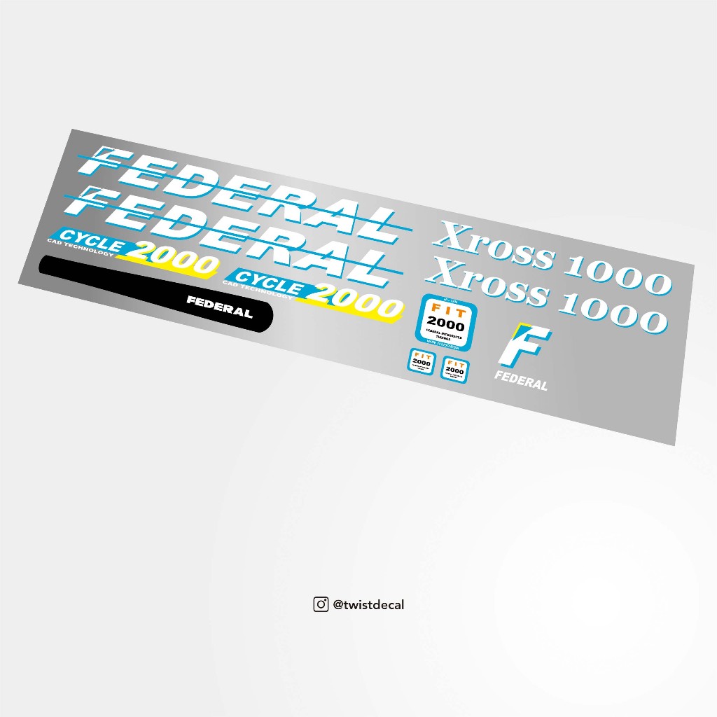 STIKER FEDERAL XROSS