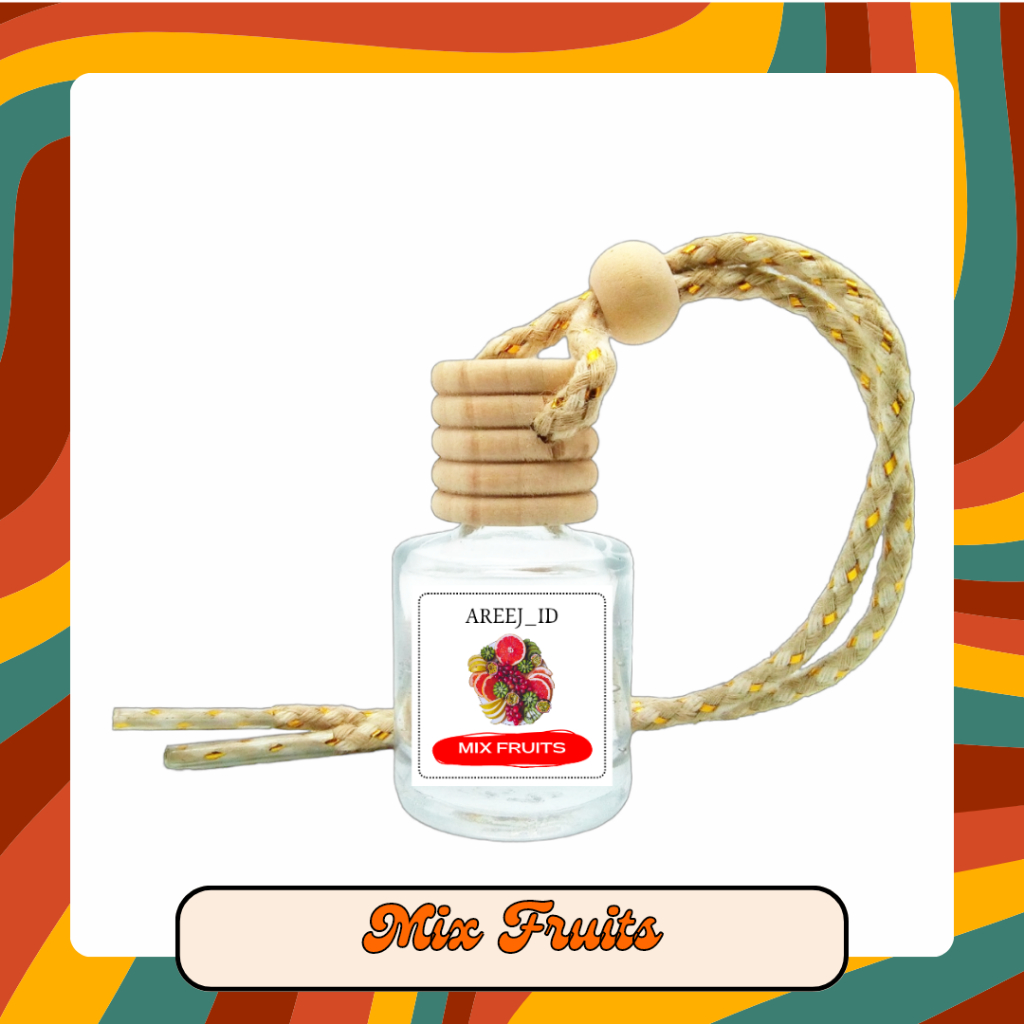 Pengharum Gantung Mix Fruits 10ml, Pengharum Mobil, Parfum Mobil, Pewangi Mobil, Pengharum Ruangan, 