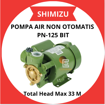 SHIMIZU POMPA AIR PN 125 BIT NON AUTO WATER PUMP/PN125BIT/PN125 BIT/PN 125BIT/PN 125 BIT/PN-125BIT/P