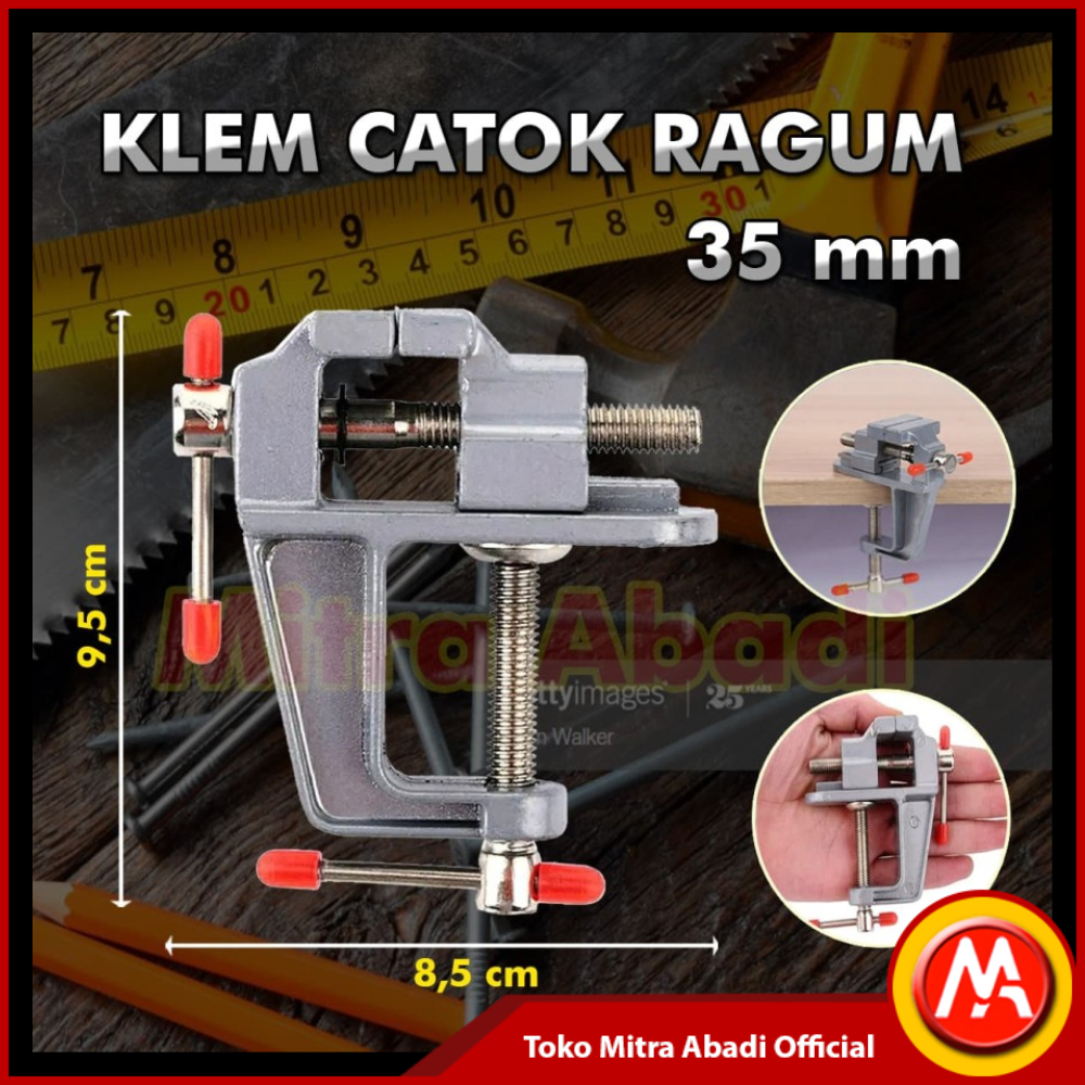 Klem Catok Ragum / Catok Meja / Ragum Clamp Vise Bench / Table Vice