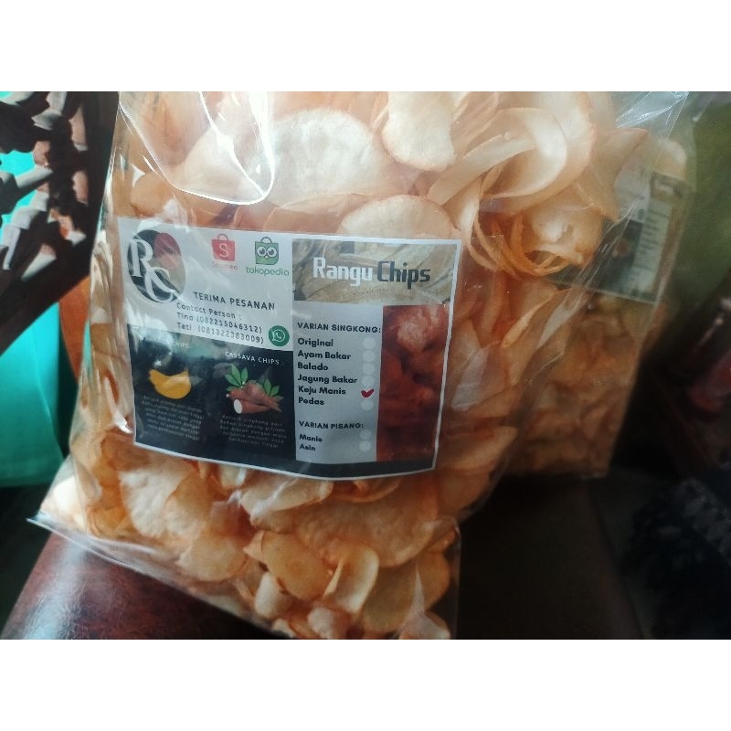 

Keripik Singkong Spesial Rasa Keju Manis 500gram Rangu Chips