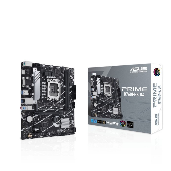 ASUS PRIME B760M-K D4 | MOTHERBOARD INTEL B760 LGA1700 DDR4 mATX