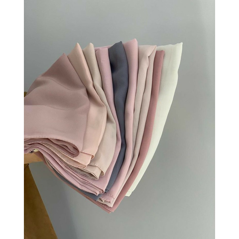 Hijab Segi Empat Paris Premium // Hijab Segi Empat Premium Polos / Segi Empat Paris Polos