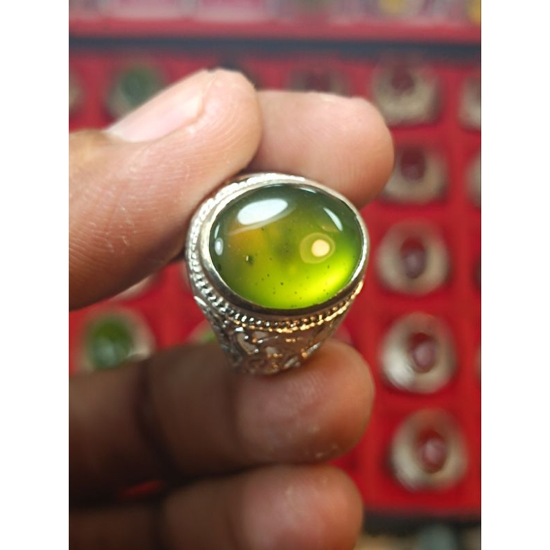 batu akik SERVENTIN ijo botol