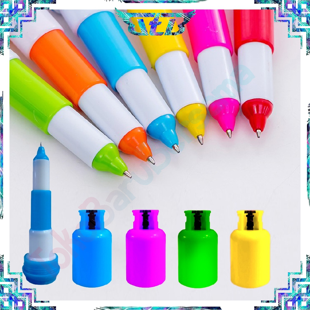 

TBB Pulpen Tabung Gas Lucu Souvenir Gas Cylinder Telescopic Ballpoint Pen S053