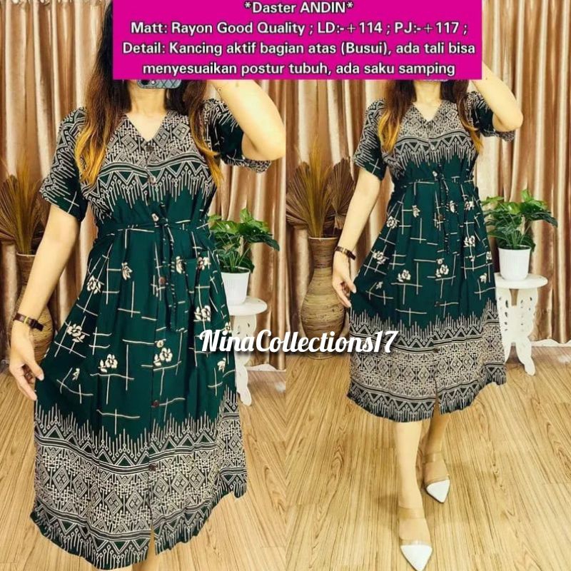 Daster Andin / Daster Andin Motif / Daster Andin Rayon / Daster BUSUI / Daster Rayon Premium / Daste