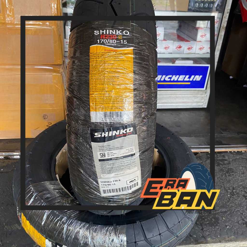 BAN LUAR SHINKO 230 R 170 80 RING 15 TUBELESS