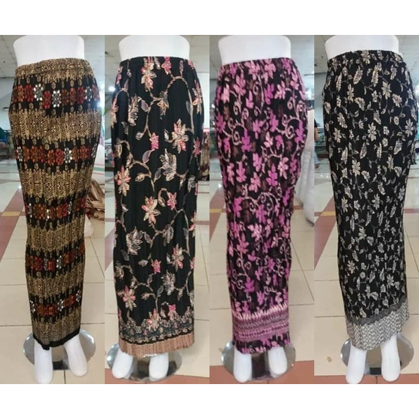 rok plisket batik / rok kebaya / rok plisket motif / rok kondangan / rok plisket batik bawahan kebay