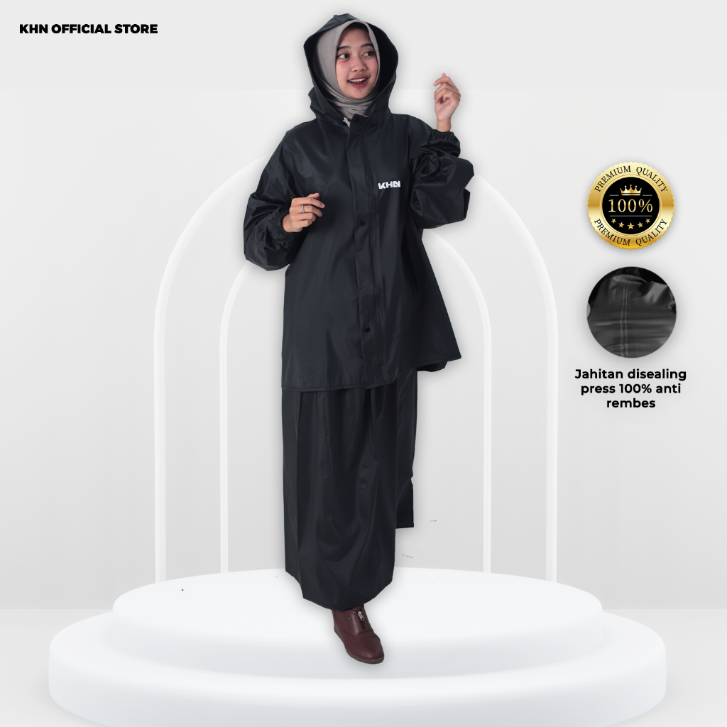 Jashujan rok jas hujan stelan rok kwalitas terbaik KHN anti rembes