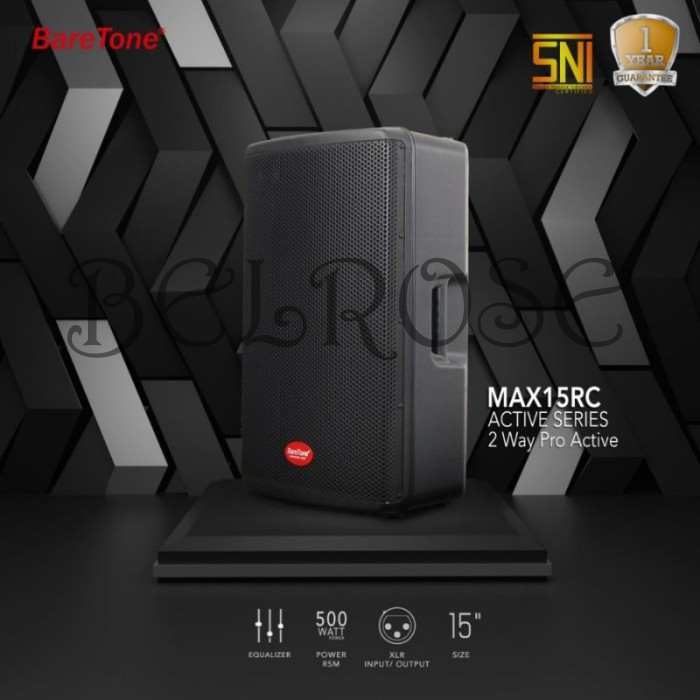 Speaker Aktif Baretone 15 inch MAX 15 RC / MAX 15 RC 500 watt ORIGINAL BARETONE