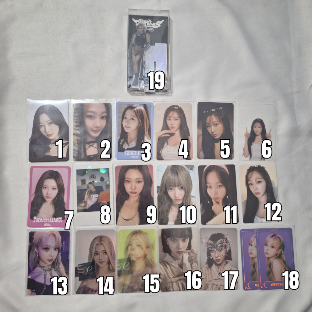 [READY] AESPA Photocard Official Giselle Winter Ningning SG23 CTMI Pola PC MD