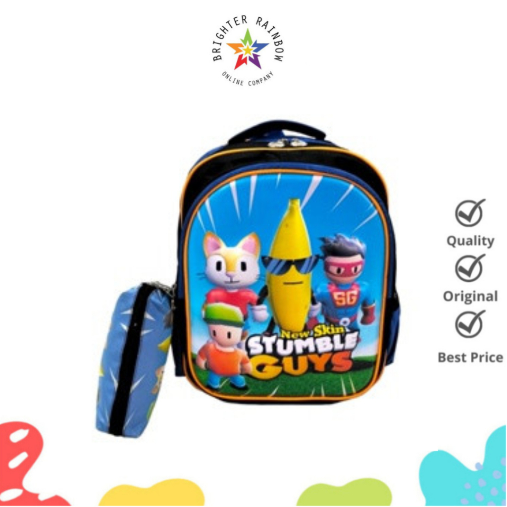 Tas Reboner Ransel Anak Laki Laki TK original embos karakter