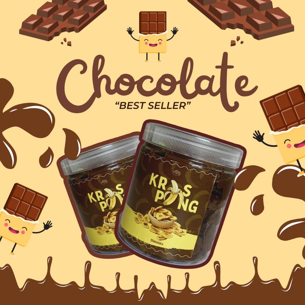

Kripik Pisang Melting Lumer 250gram Coklat