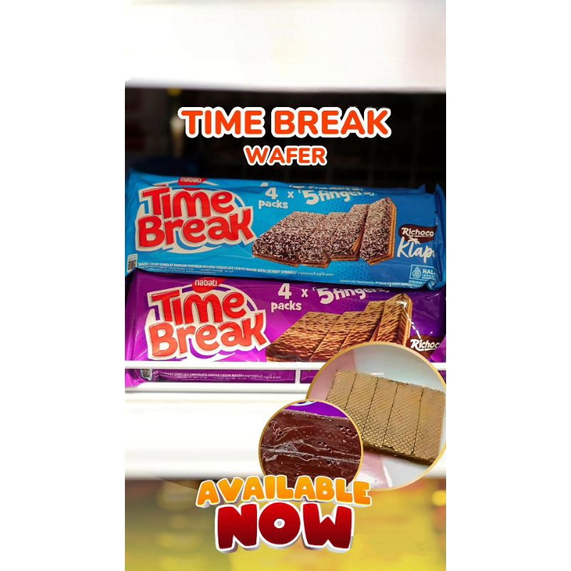 

TIME BREAK WAFER | Nabati Time Break 4packs 64gram