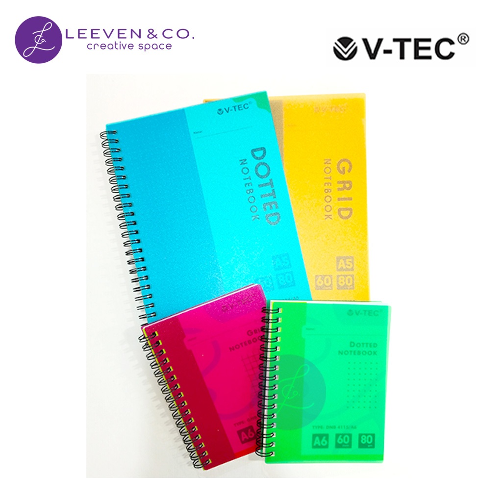 

V-TEC NOTEBOOK DOTTED / GRID UK A5 / A6