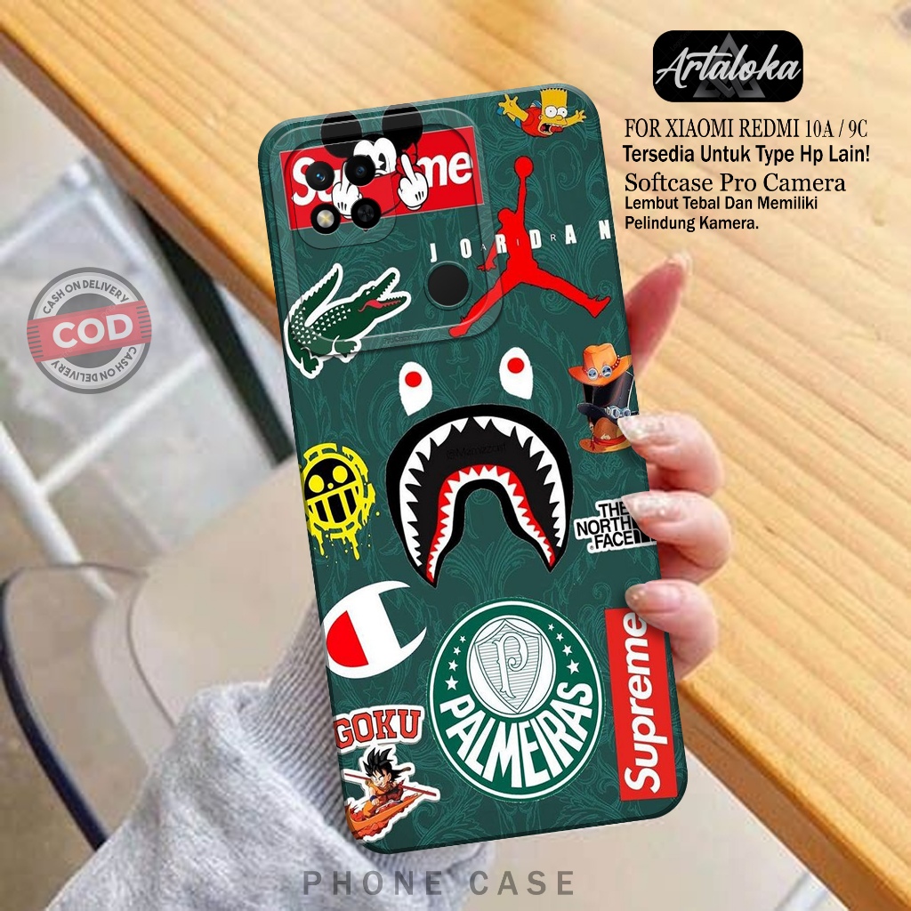 Softcase Hp Xiaomi Redmi 9C/10A Fashion Case Branded Case Xiaomi Redmi 9C/10A Silikon TPU Pro Camera