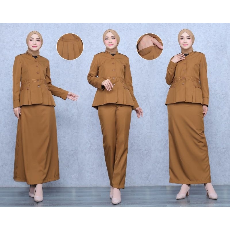blazer wanita seragam dinas Pemda baju Pemda seragam khaki seragam dinas Pemda baju ASN pemda