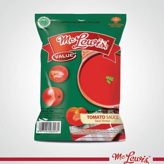 

LWM89 MC LEWIS TOMATO SAUCE - SAUS TOMAT 1 KG 43