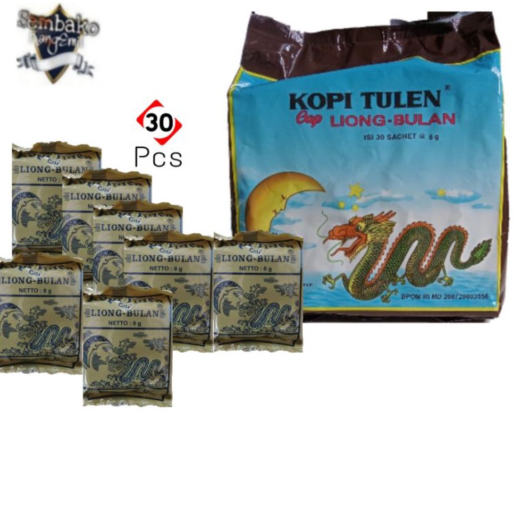 

62 Kopi Cap Liong Bulan Tanpa Gula 1 Pak isi 30 @8gr Liong Bulan 87