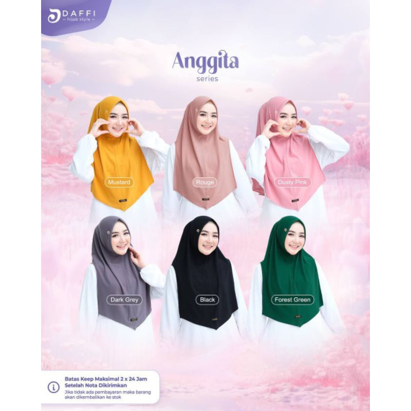 DAFFI - Anggita series - hijab tanpa pet - hijab daffi Anggita