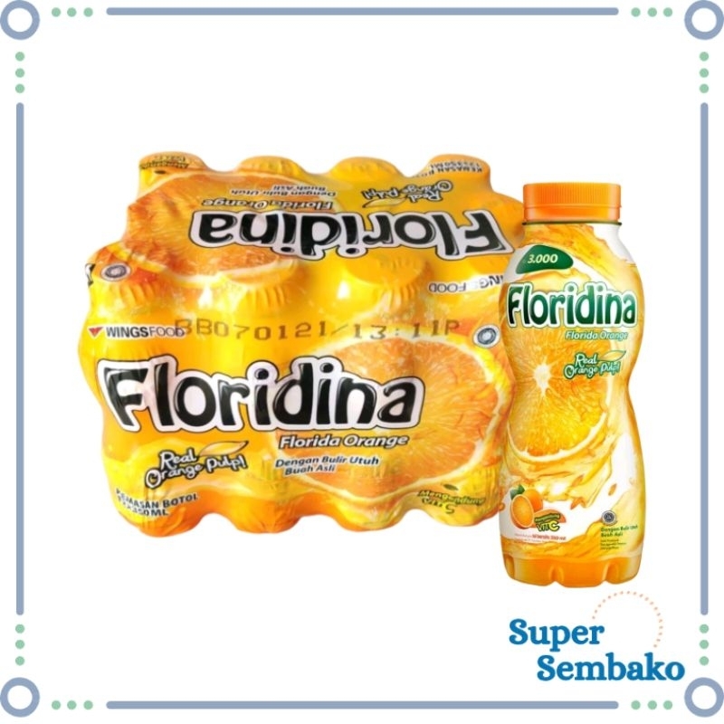 

FLORIDINA JERUK ORANGE 350ml PER 1 PACK ISI 12 BOTOL