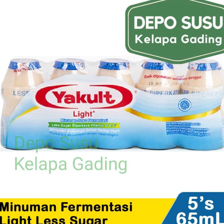 

[©C43&] Yakult Light Less Sugar isi 5 65ml | Yogurt Probiotik Low Fat Rendah Gula Lemak Minuman Moodbooster