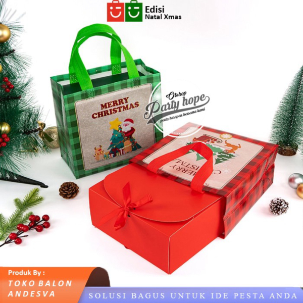 

Dijual tas souvenir natal / goodie bag natal / stopbag natal / tas tenteng - KECIL Berkualitas