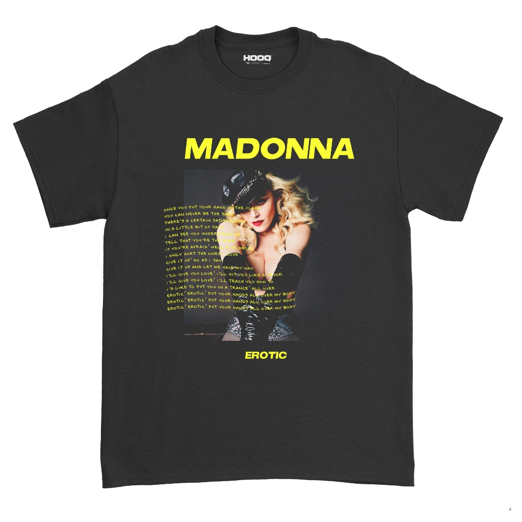 ( COD ) KAOS BAND MADONNA - EROTIC / UNISEX / BAJU MADONNA / T-SHIRT MADONNA / MADONNA