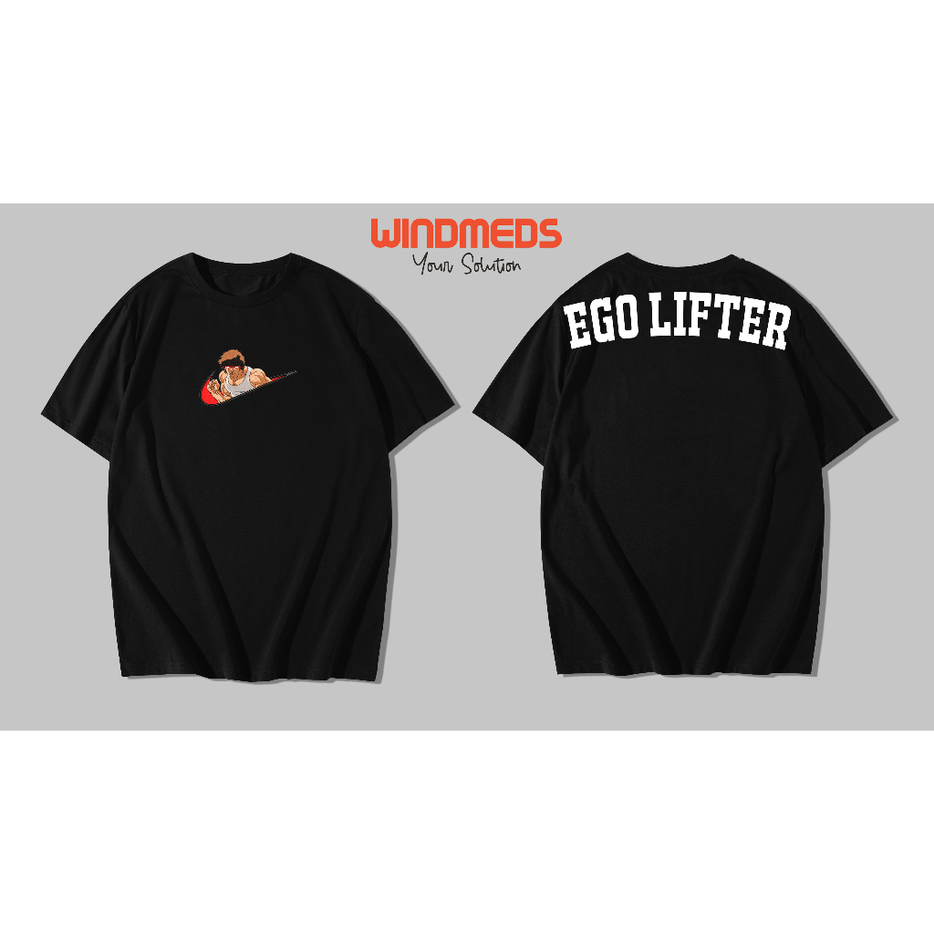 Kaos Gym Pria/Wanita Pendek Baki Egolifter