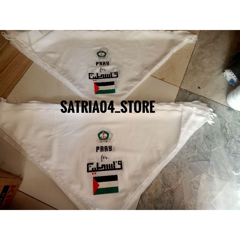 CUSTOM LOGO/SLAYER/SYAL UMROH HAJI/IKAT LEHER BANDANA PRIA WANITA/