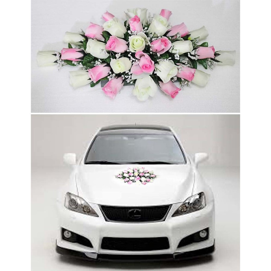 bunga plastik hias artificial mobil pengantin flower wedding car Bunga Mobil Pengantin Bride Bridegr