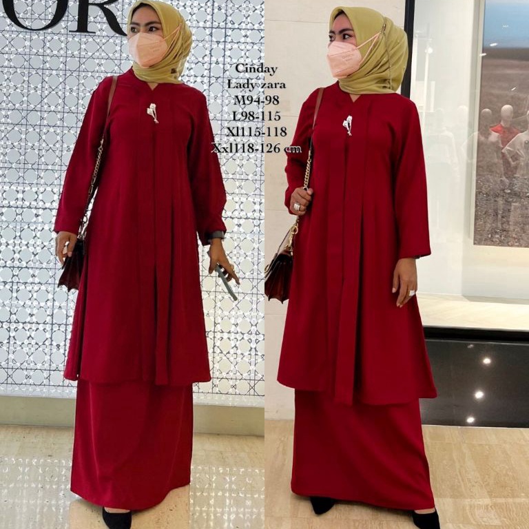 MODEL AHV407 QC. SET CINDAI ORIGINAL SET KEBAYA KUTU CINDAI TERBARU SET GAMIS ROK KEBAYA MODERN KEBA