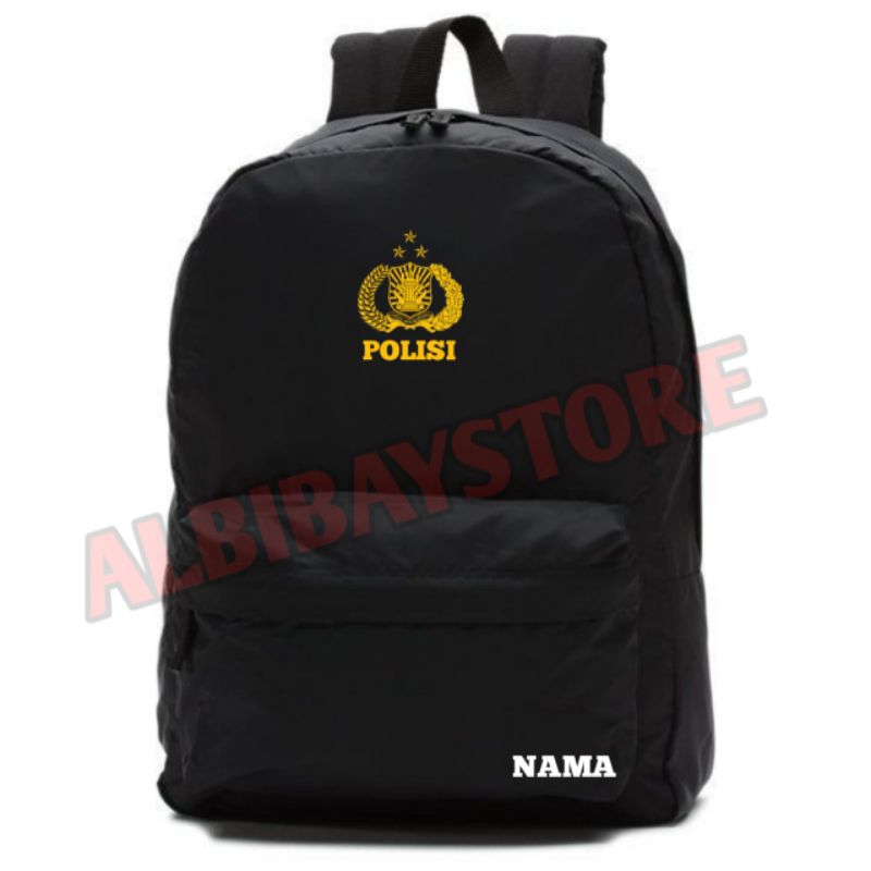 Tas Ransel POLISI- SABHARA - BRIMOB - KOMANDO FREE NAMA