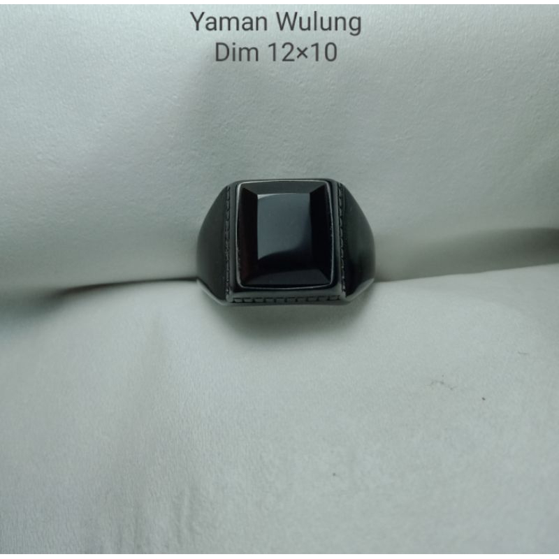 Cincin akik yaman wulung baturaja kotak cutting natural