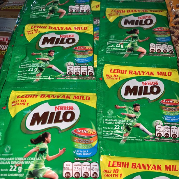 

[COD AA40] Milo Activ-Go Renceng 22gr x 10 sachet. 22 gram wpeui
