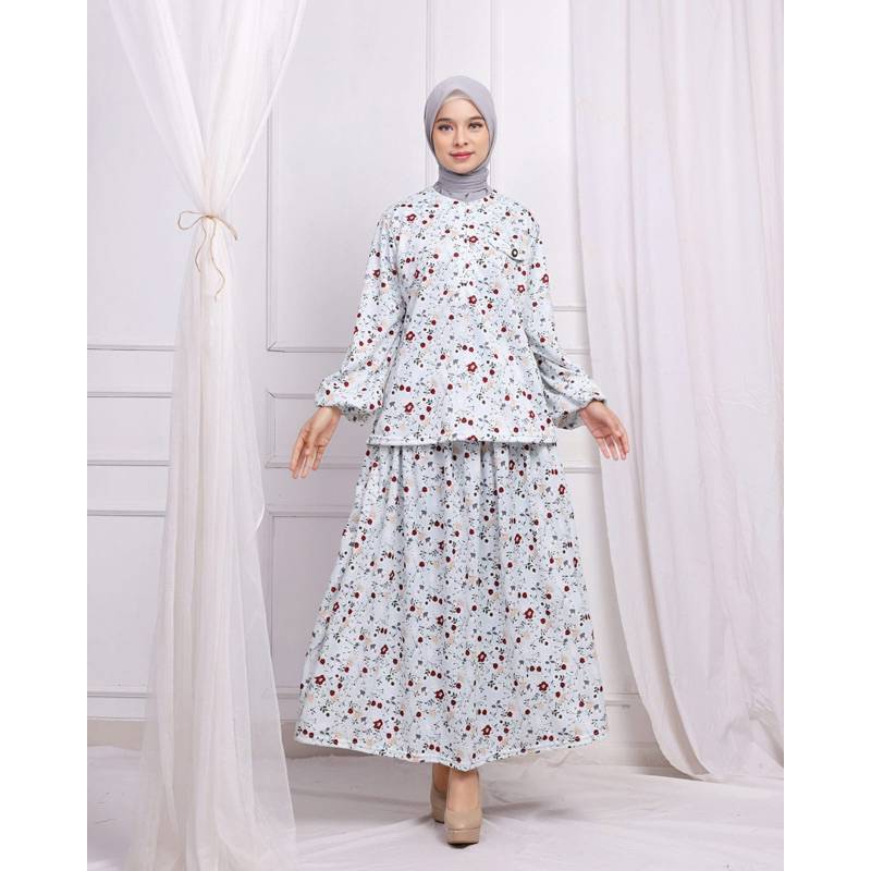 ONE SET ROK VOXY PRINTING PREMIUM BUSUI NEW DRESS KONDANGAN