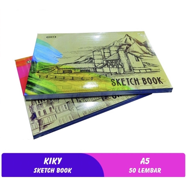 

[COD F085] (1pcs)KIKY Sketch Book / Buku Sketsa Ukuran A5 Isi 50 Lembar 99