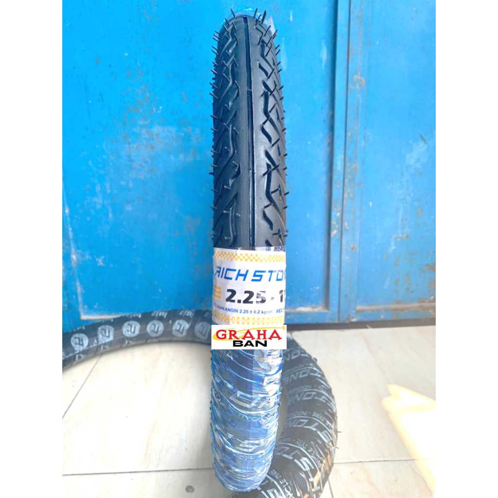 BAN MOTOR 225-17 BAN MOTOR RING 17 RICH STONE TUPE TYPE/BUKAN TUBLESS ban montor 225-17 ban ring 17 