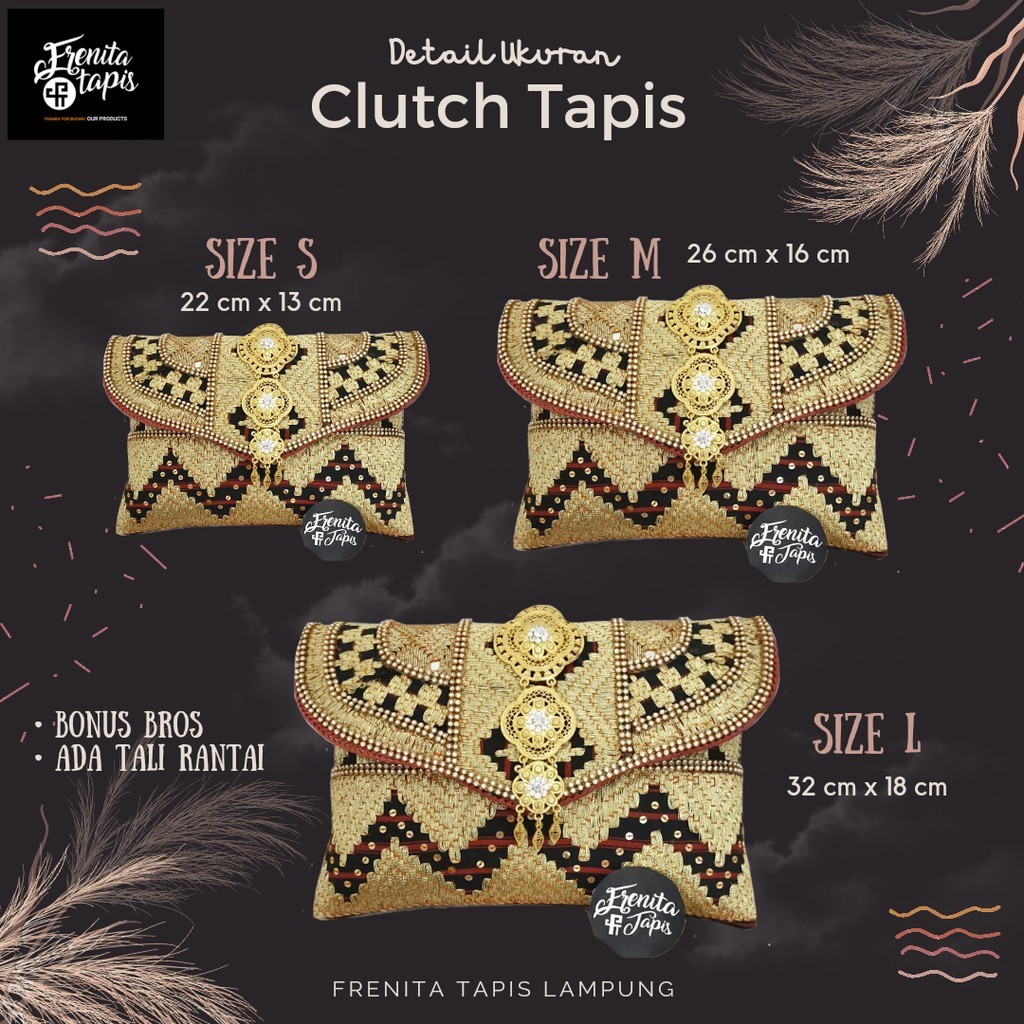 READY CLUTCH TAPIS / TAS TAPIS / CLUTCH PESTA TAPIS SULAMAN KHAS LAMPUNG