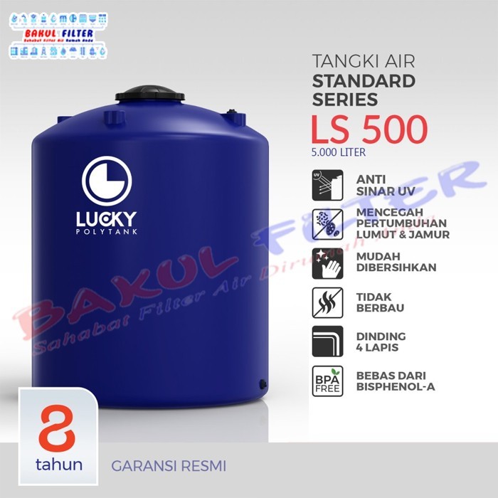 Tangki / Toren Air Standar Lucky 5000 liter (LS 500)