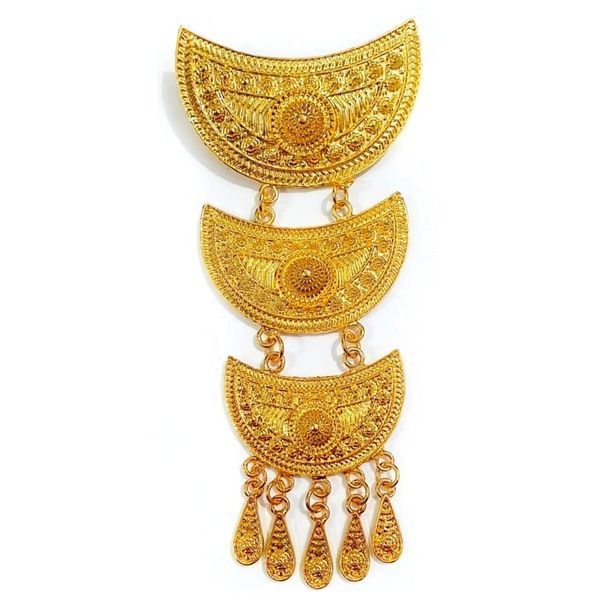 Bros Kebaya Kutubaru Gold Silver Polos | Bros Kutubaru 3 Susun Polos Panjang | Bros Besar | Bros Etn