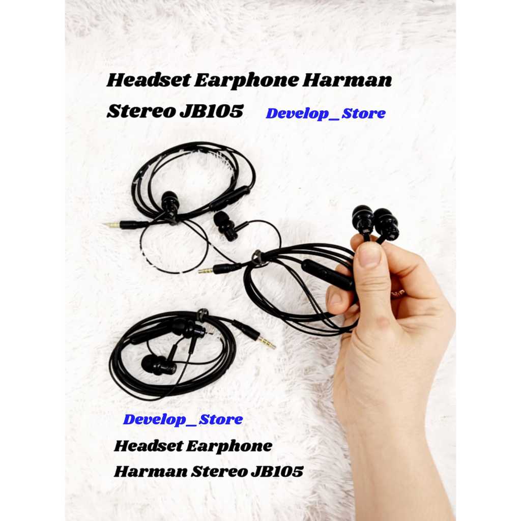 Headset Handsfree Earphone JB105 Stereo Bass