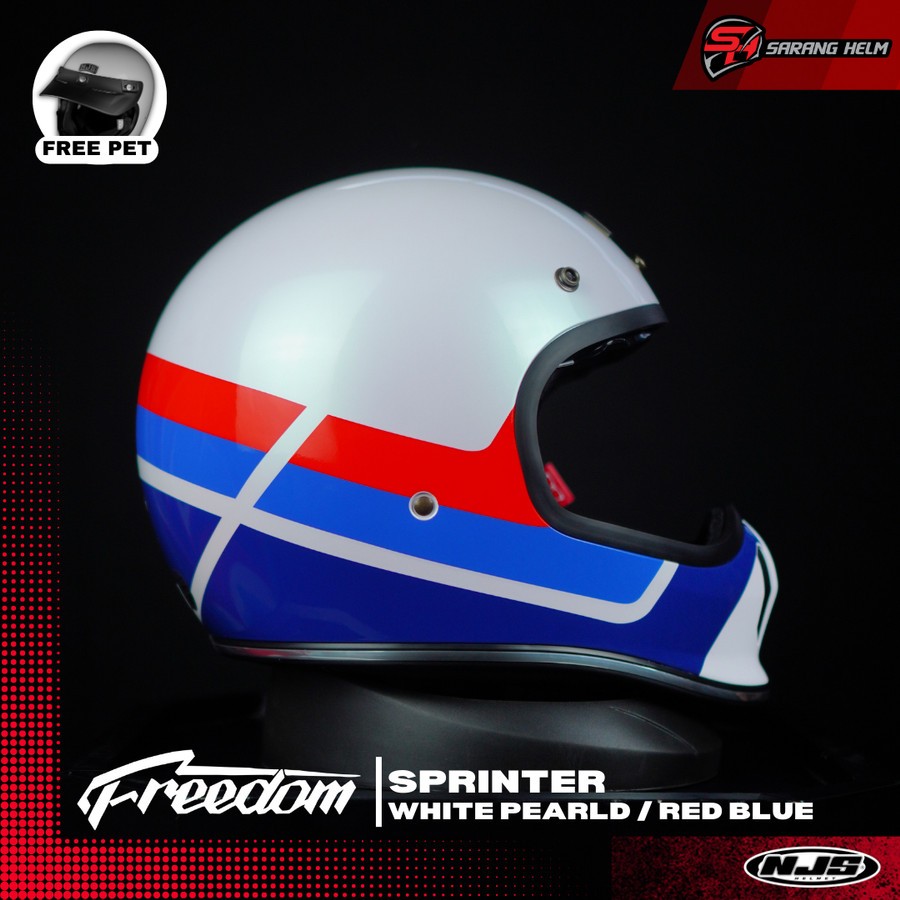 NJS FREEDOM SPRINTER Helm Full Face CAKIL CLASSIC