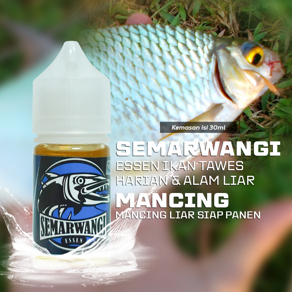 SEMARWANGI Essen Ikan Tawes Mancing Harian Liar 30ml - Essen Umpan Ikan Tawes dikolam, Sungai, Waduk