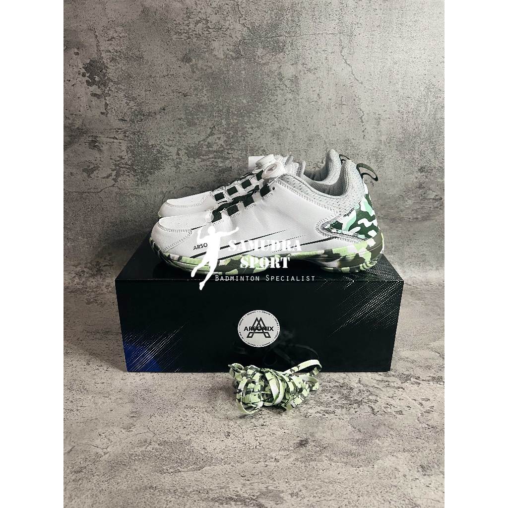 Sepatu Badminton Arsonix Camo * Camo Green