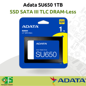 ADATA SU650 SSD 1 TB Sata III TLC DRAM-Less Resmi