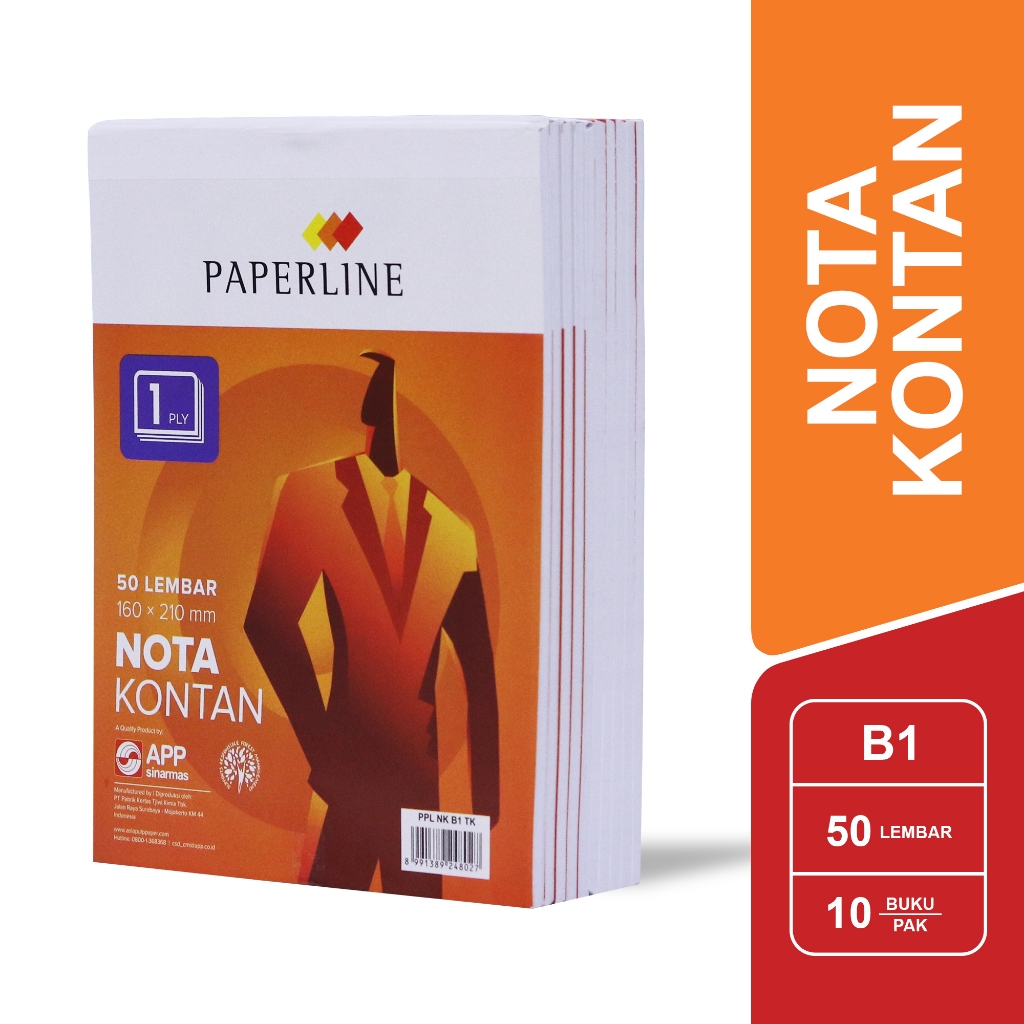 

Paperline Nota Kontan 1ply B1 - PPL NK B1