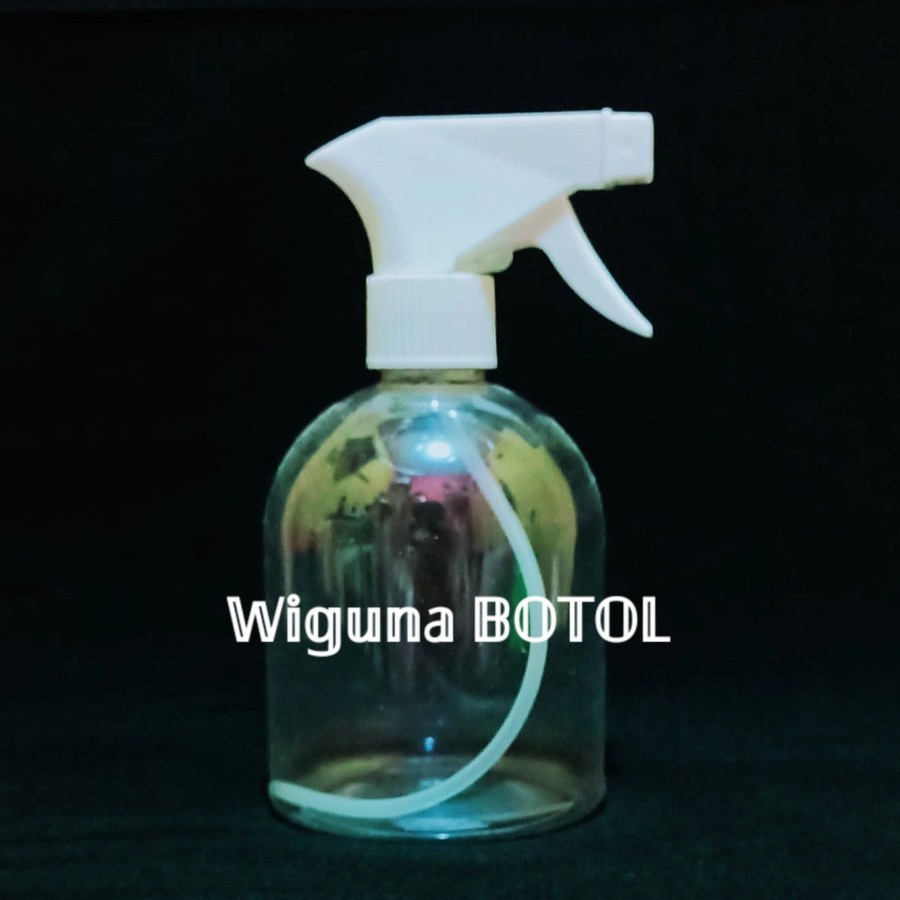 botol spray kispray 500ml oval / botol 500ml tutup spray kispray - PUTIH - B