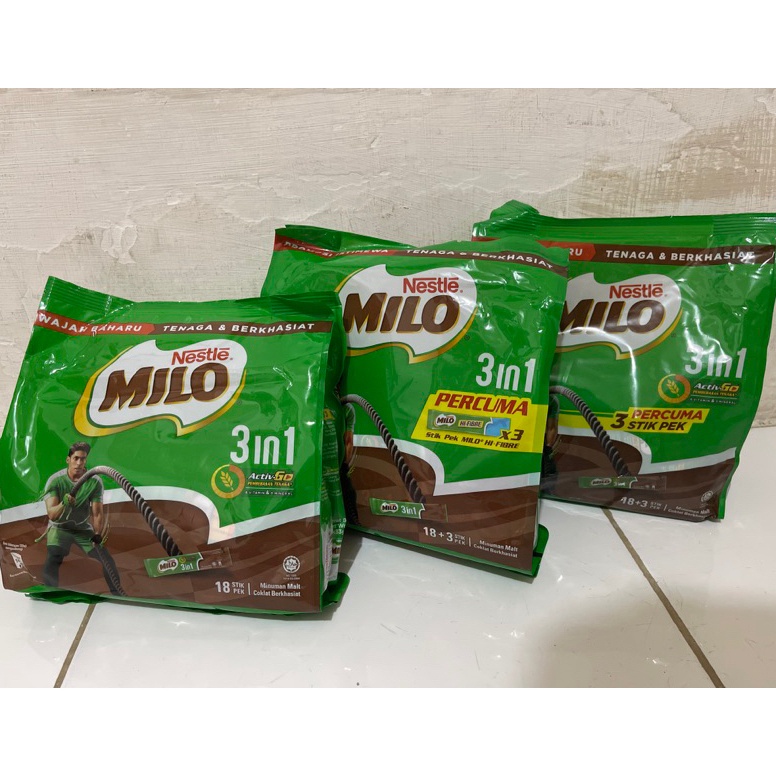 

PJ7 milo sachet 3in1 malaysia 18sticks / 21sticks y9co7