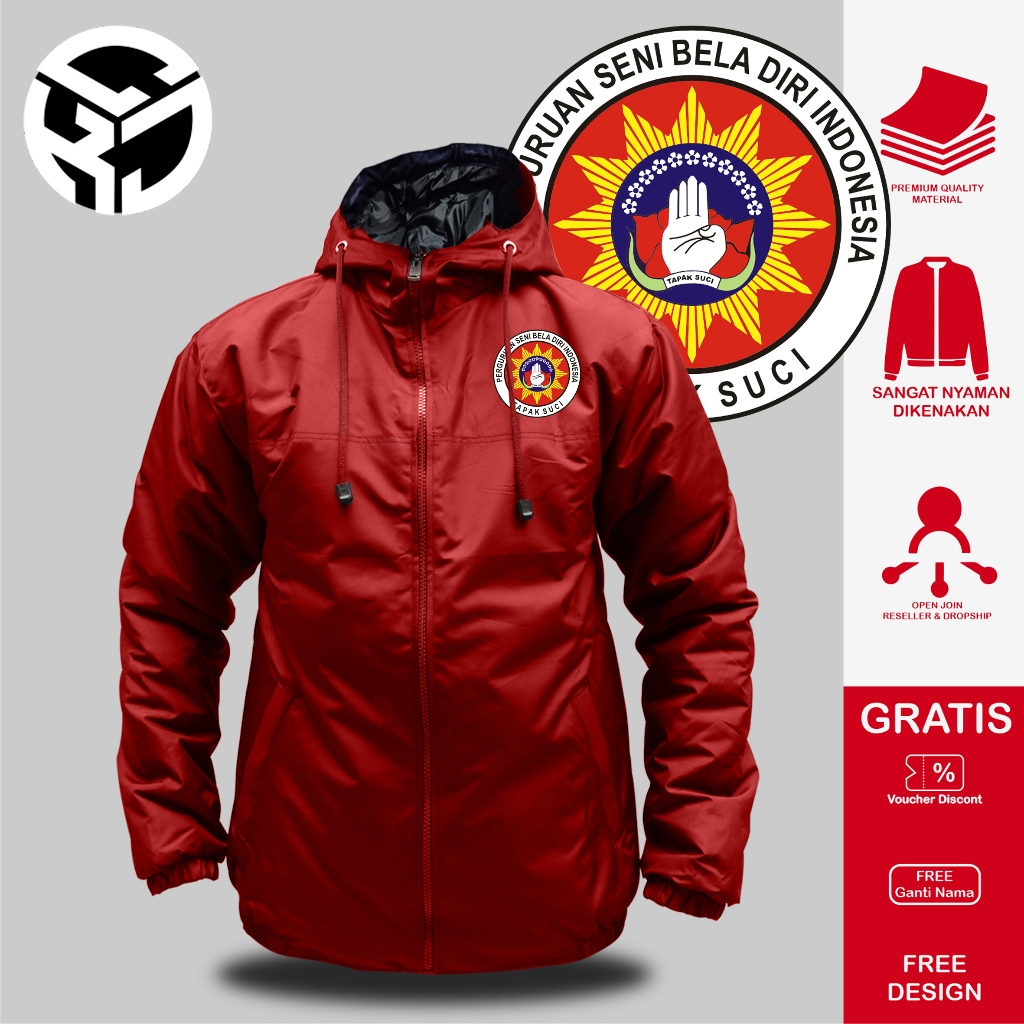 JAKET TAPAK SUCI JAKET BELA DIRI TAPAK SUCI JAKET PENCAK SILAT TAPAK SUCI BISA COSTUM LOGO DAN TULIS